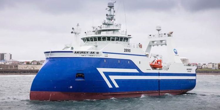 HB Grandi’s fresher trawler Akurey AK-10. Image: HB Grandi - @ Fiskerforum