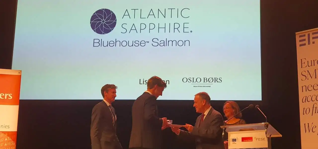 Read more about the article Atlantic Sapphire Wins European ‘Star of Innovation’ Award 