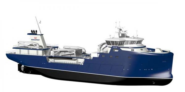 Rolls-Royce to design and power live fish carrier for the Faroe Islands.  Photo:  The new fish carrier for Bakkafrost Raroe Islands - Rolls Royce - @ Fiskerforum