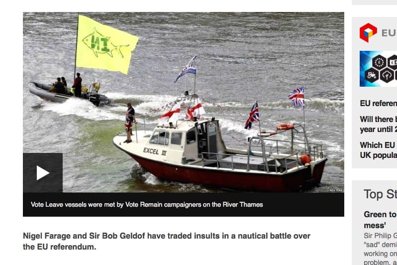 Read more about the article Brexit flotilla at Westminster