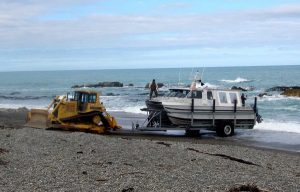 Trevor Burkhart and his family fish off the rugged East Coast of New Zealand’s South Island