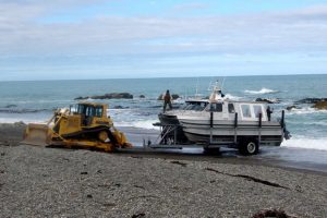 Trevor Burkhart and his family fish off the rugged East Coast of New Zealand’s South Island