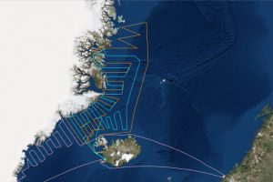 The capelin survey covered waters east of Greenland and north of Iceland. Image: Hafrannsóknastofnun - @ Fiskerforum