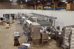 The automatic freezing line for the Chinese krill catcher will have the same size of automated horizontal freezer as this unit made for a Canadian shrimp trawler - @ Fiskerforum
