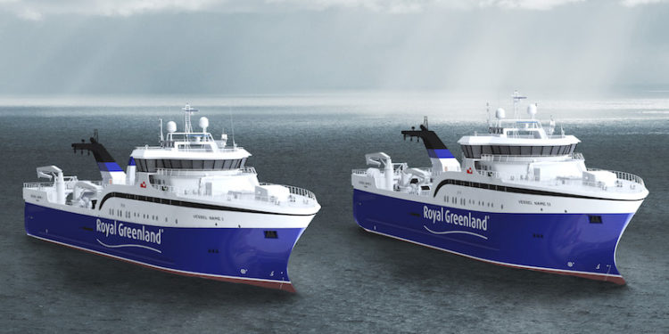 The two new Royal Greenland trawlers will each be fitted out with complete processing plants from Carsoe - @ Fiskerforum