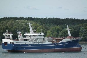 BLRT Grupp delivered another fishing vessel hull. Photo:   Cattleya Esbjerg - BLRT Grupp - @ Fiskerforum