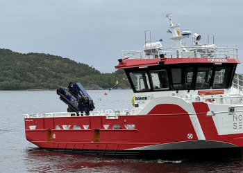 Damen Folla delivers aquaculture workboat to Mowi Norway