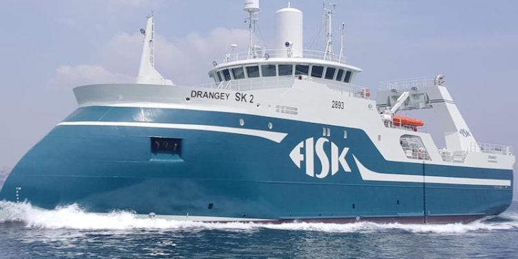 Fisk Seafood’s Drangey is one of the many new trawlers supplied by Ísfell with Bridon warps - @ Fiskerforum