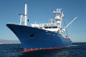 Izaro is one of the Echebastar fleet of tuna purse seiners operating in the Indian Ocean. Image: Echebastar - @ Fiskerforum