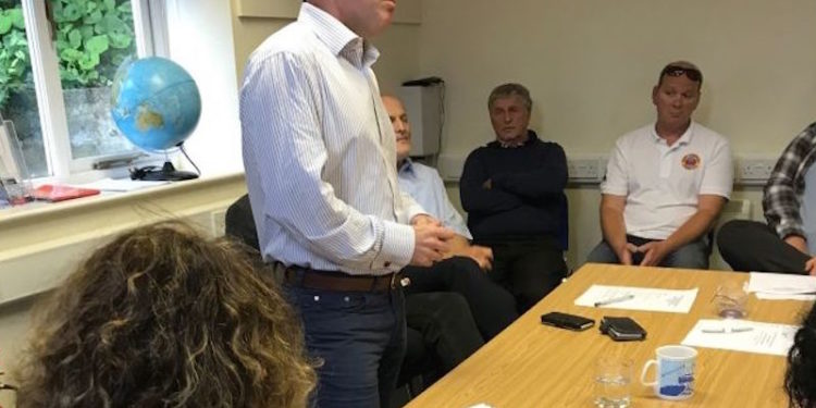 George Eustice speaking to a meeting in Cornwall - @ Fiskerforum