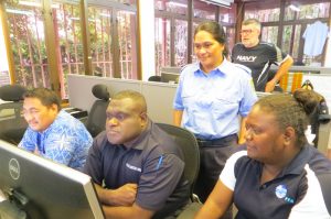 Senior Constable Sepola Tataa Niulakita from Tuvalu was chosen to lead Operation Kurukuru 2018 (OPKK18). Image: FFA - @ Fiskerforum