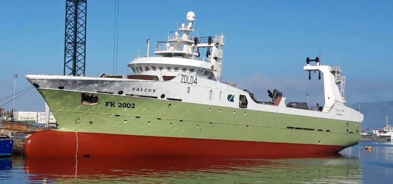 Read more about the article Nodosa launches latest Falklands trawler