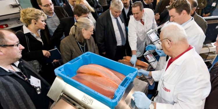 The fair in Germany about fish. Photo: from the fair i Bremen Germany Fish International - @ Fiskerforum