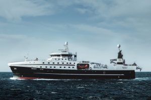 Granit is Norway’s latest factory trawler. Image: Skipsteknisk - @ Fiskerforum