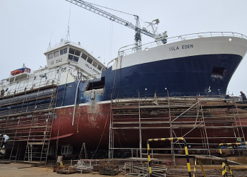 Half-way around the world for shipyard call