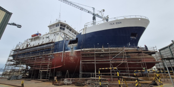 Half-way around the world for shipyard call