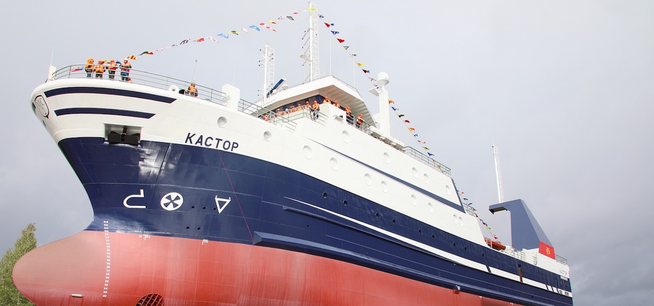 Read more about the article Second Murmanseld 2 trawler launched by Pella