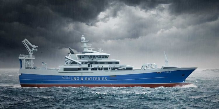 Libas will be the first LNG-powered fishing vessel. Image: Salt Ship Design - @ Fiskerforum