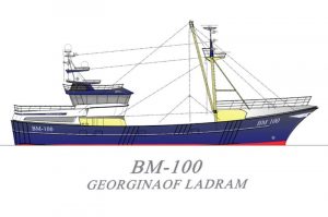 Georgina of Ladram will be the first new beam trawler to join the UK fleet for almost twenty years. Image: Machinefabriek Luyt - @ Fiskerforum