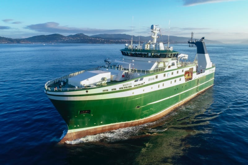 Markus is the first of two new trawlers from Freire for owners in Greenland. Image: CNP Freire - @ Fiskerforum