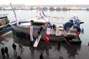 The christening ceremony for the new Mercator took place in Boulogne yesterday - @ Fiskerforum