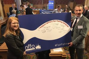 Labour shadow DEFRA minister Holly Lynch MP with Andrew Locker of Locker’s Trawlers at the lobby day in Parliament - @ Fiskerforum