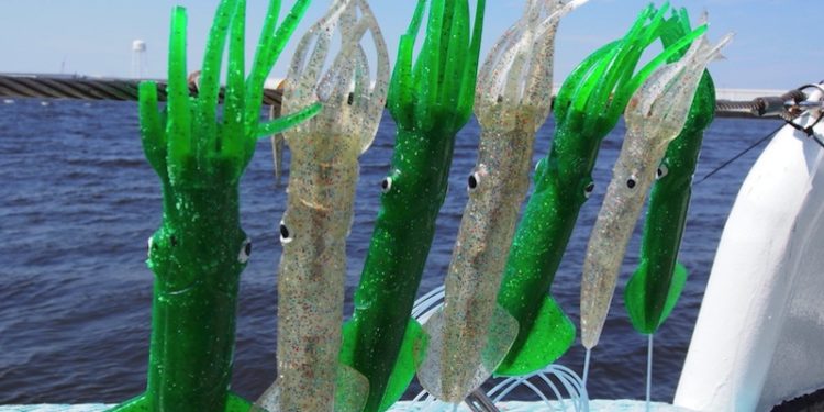 Examples of lures used with greenstick gear