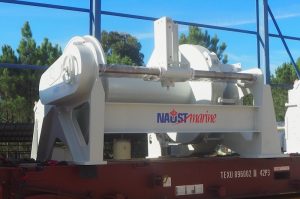 One of the 52-tonne trawl winches for Blængur. Image: Naust Marine - @ Fiskerforum