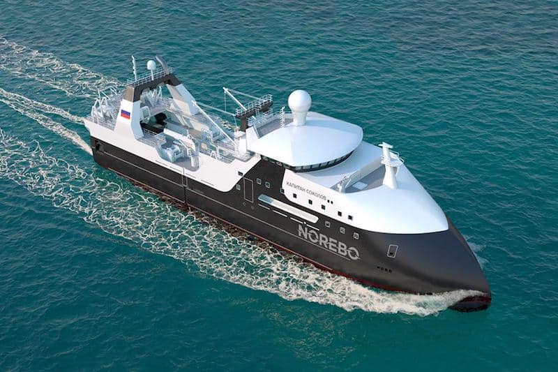 Norebo Group has added a further four trawlers to the series of six already under construction. Image: Nautic - @ Fiskerforum