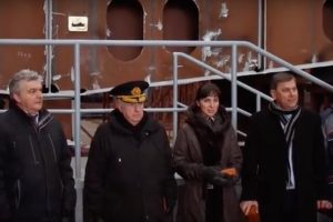 At the keel-laying ceremony for the trawlers was attended by Murmanseld2’s Yury Vasilievich Zadvorny and Karina Yurievna Zadvornaya - @ Fiskerforum