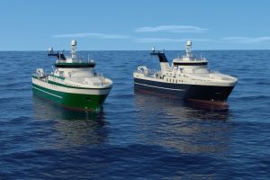 Trawlers for Greenland are Rolls-Royce's NVC 375 design - @ Fiskerforum