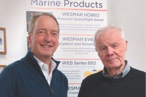 Wesmar’s new owner Roger Fellows and company founder Bruce Blakey - @ Fiskerforum