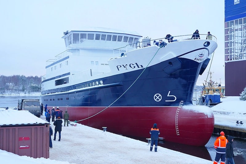 Rus has been launched at the Pella Shipyard. Image: Rosrybolovstvo - @ Fiskerforum