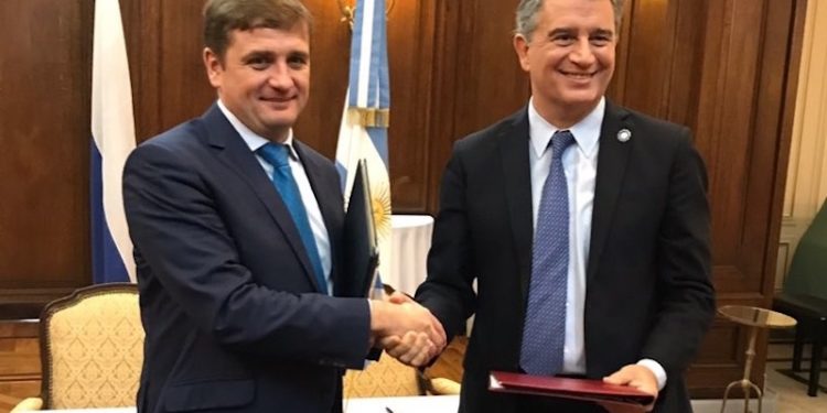 The agreement was signed by Russia’s Deputy Minister of Agriculture Ilya Shestakov and Argentina’s Minister of Agriculture Louis Miguel Etchevere during the G20 summit in Buenos Aires. Image: Rosrybolovstvo - @ Fiskerforum