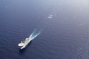 A seismic vessel in action. Image: CGG - @ Fiskerforum