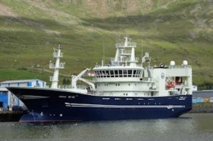 Börkur alongside in Neskaupstaður. Photo: Síldarvinnslan/Hákon Ernuson - @ Fiskerforum