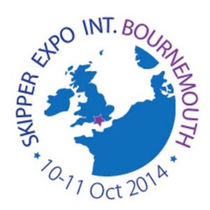 Four boat displays at Skipper Expo Int. Bournemouth 2014.  Logo: SkipperExpo Bournemouth 2014 - SkipperExpo - @ Fiskerforum