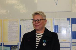 Sophie Leroy wearing the Order of Maritime Merit - @ Fiskerforum