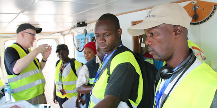 Joint training on vessel bridge inspections and information cross-referencing has been held in support of the FCWC West Africa Task Force - @ Fiskerforum