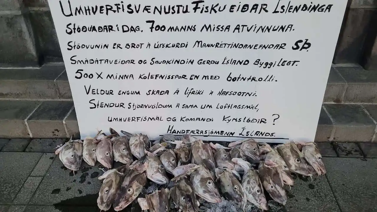 Read more about the article Iceland’s coastal fishermen protest