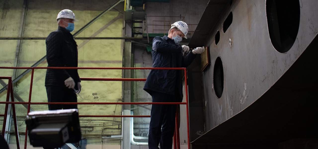 Read more about the article Shipyard’s online keel-laying ceremony