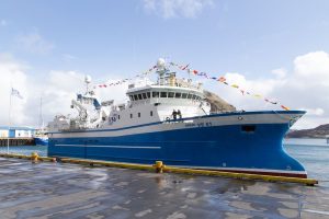 Vinnslustöðin’s trawler Breki is designed by Skipasýn and was built in China. Image: VSV - @ Fiskerforum