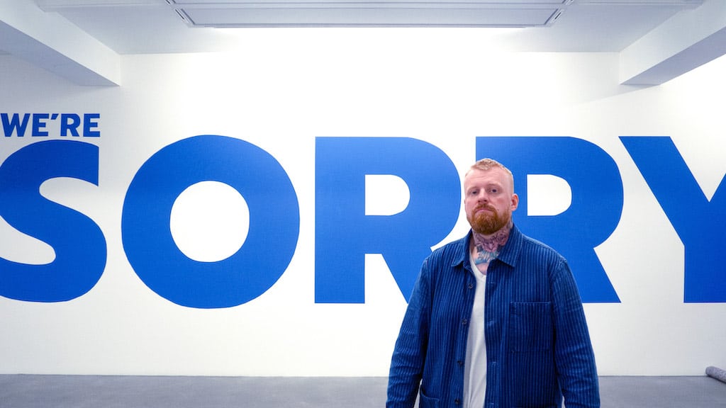 Read more about the article Artist behind ‘We’re Sorry’ message
