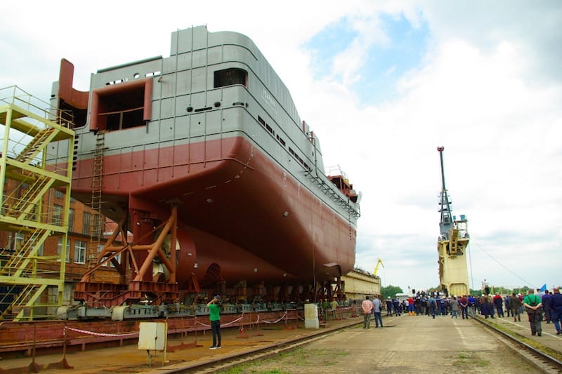 Read more about the article Third pelagic vessel launched at Kaliningrad yard