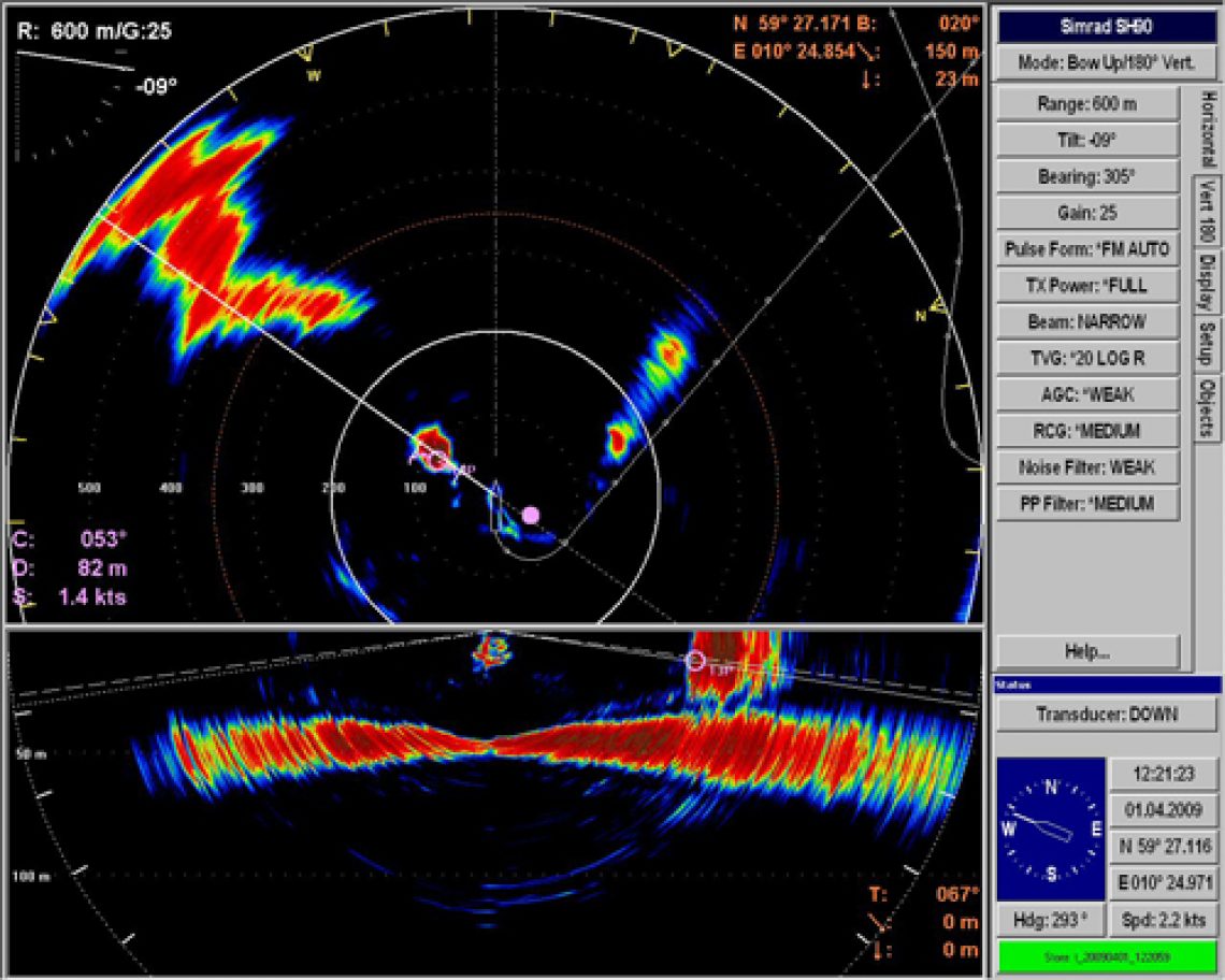 Simrad launches new high frequency sonar - FiskerForum