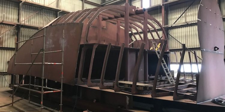 Nichola of Ladram’s hull is under construction at the Ibis yard in Holland and will be completed by Luyt - @ Fiskerforum